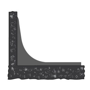 สามารถปรับระดับให้โค้งมนขึ้นบัวได้ โดยไม่มีรอยต่อ